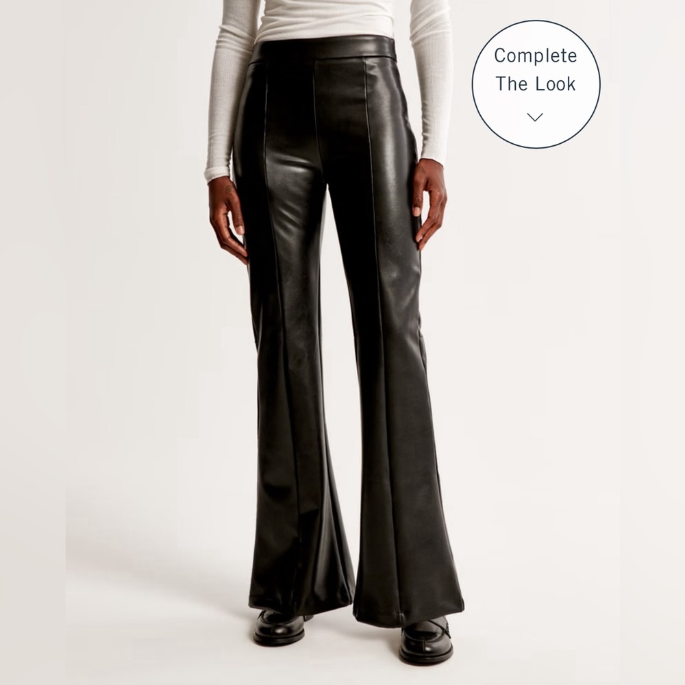 Abercrombie & Fitch Vegan Leather Pants. Size S Short. Nearly new condition.